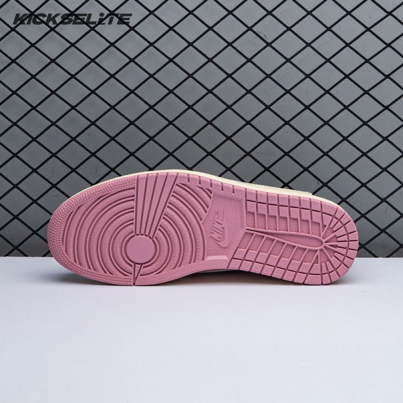 Travis Scott x Air Jordan 1 Low OG Pink Beige Red DM7866-600 Unisex