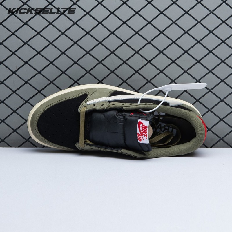 Travis Scott x Air Jordan 1 Low OG Black Olive DM7866-001 Unisex