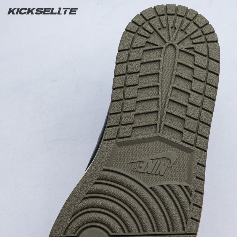 Travis Scott x Air Jordan 1 Low OG Medium Olive DM7866 200 Unisex