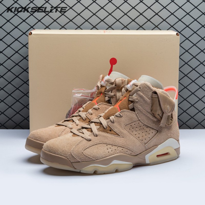Travis Scott x Air Jordan 6 Retro 'British Khaki' Men's