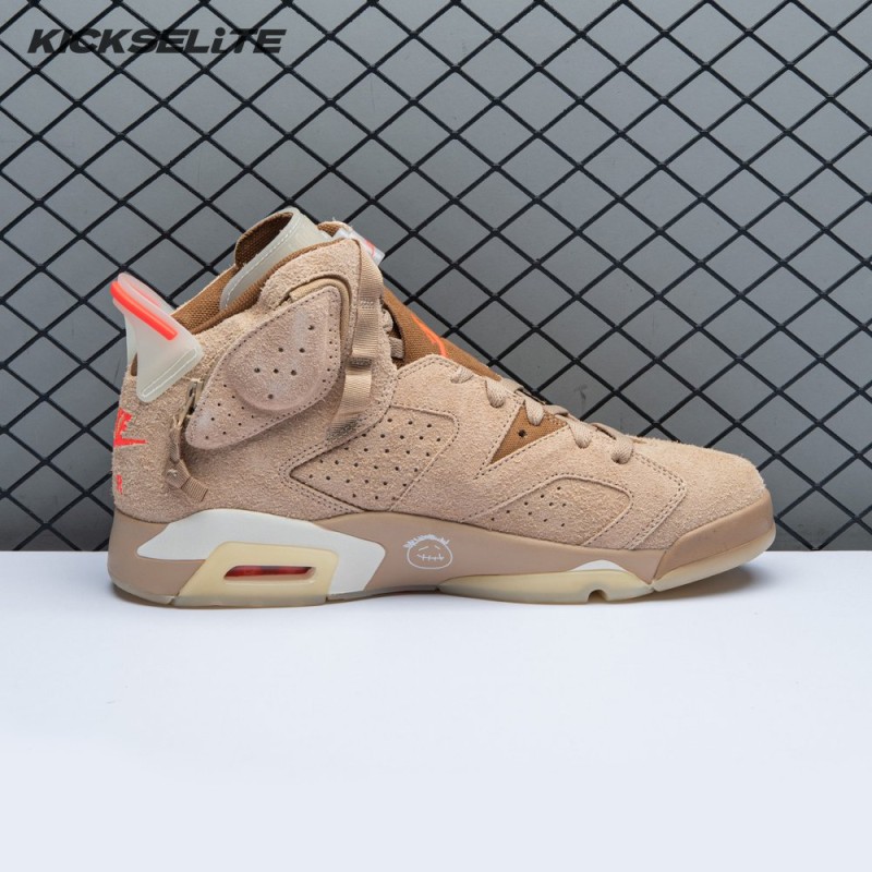 Travis Scott x Air Jordan 6 Retro 'British Khaki' Men's