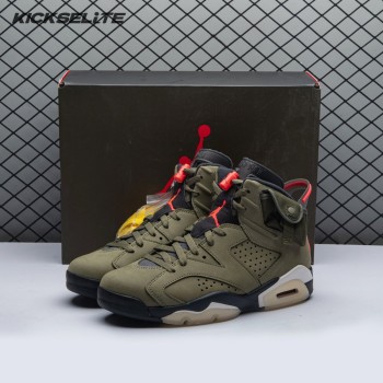 Travis Scott x Air Jordan 6 Retro 'Olive' CN1084 200 Men's