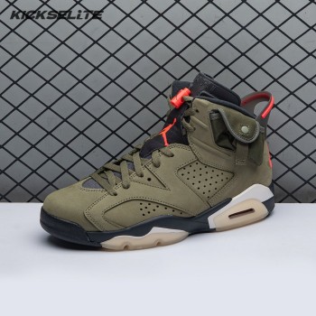 Travis Scott x Air Jordan 6 Retro 'Olive' CN1084 200 Men's