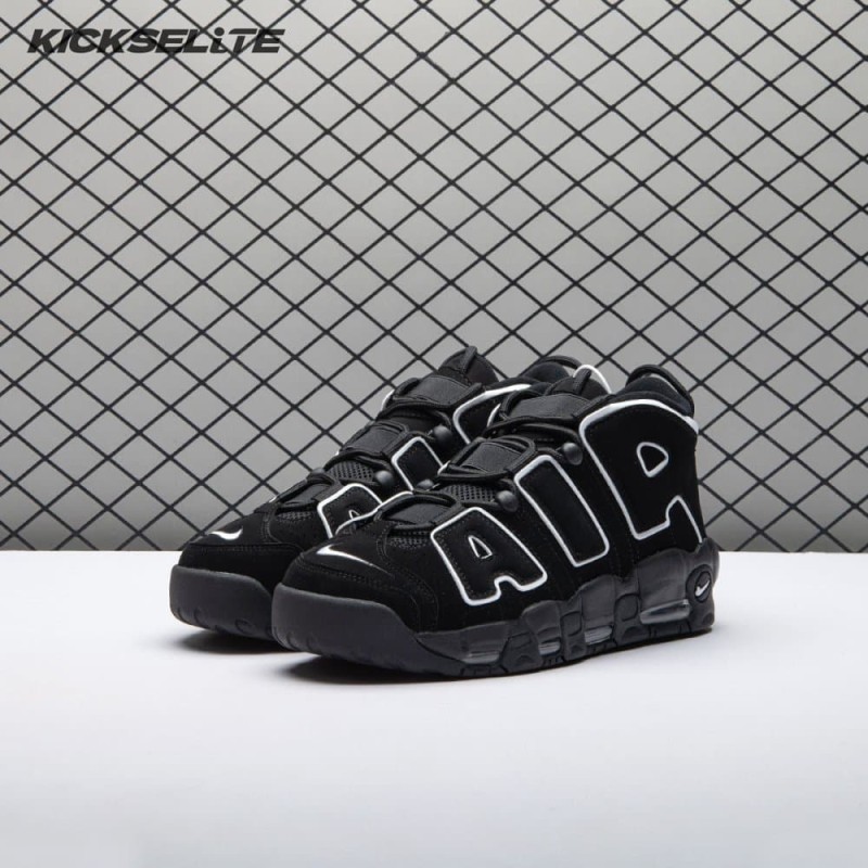 Nike Air More Uptempo Black White 414962-002 Unisex