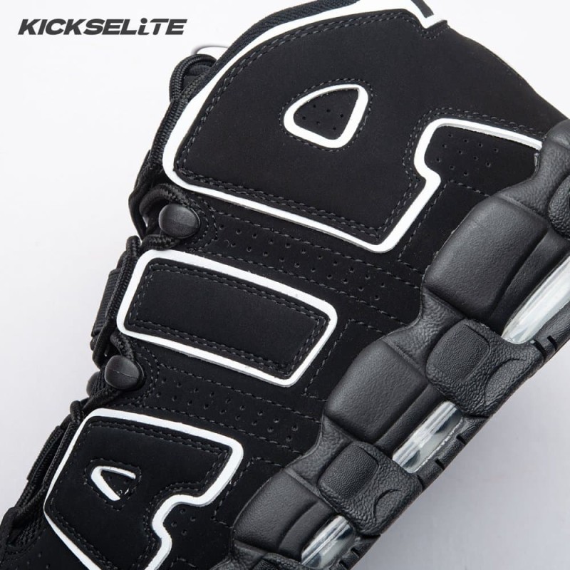 Nike Air More Uptempo Black White 414962-002 Unisex