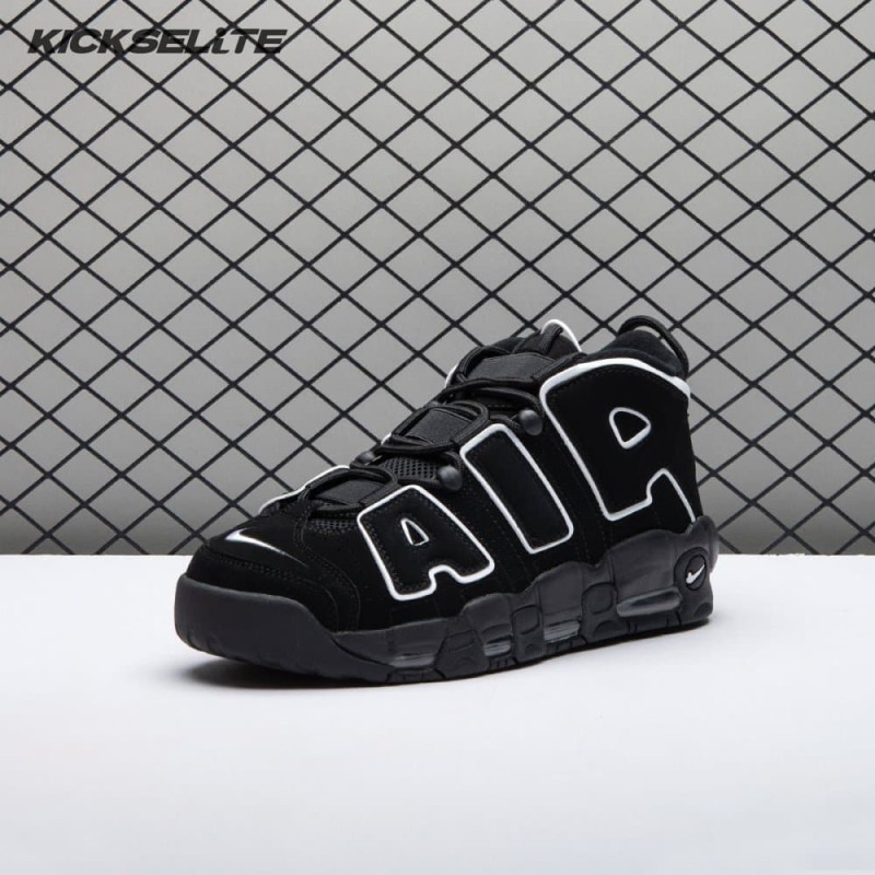 Nike Air More Uptempo Black White 414962-002 Unisex