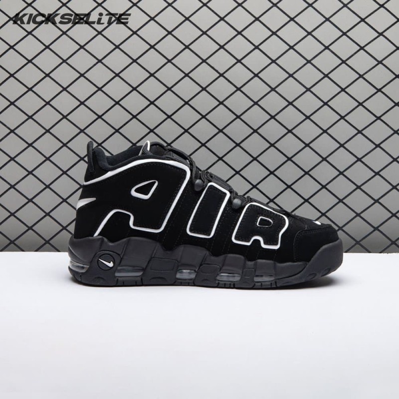 Nike Air More Uptempo Black White 414962-002 Unisex