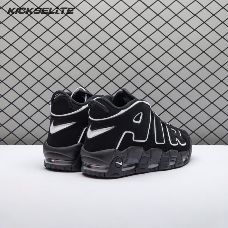 Nike Air More Uptempo Black White 414962-002 Unisex