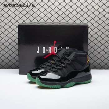 Air Jordan 11 Black Green Yellow CT8012-037 Men's