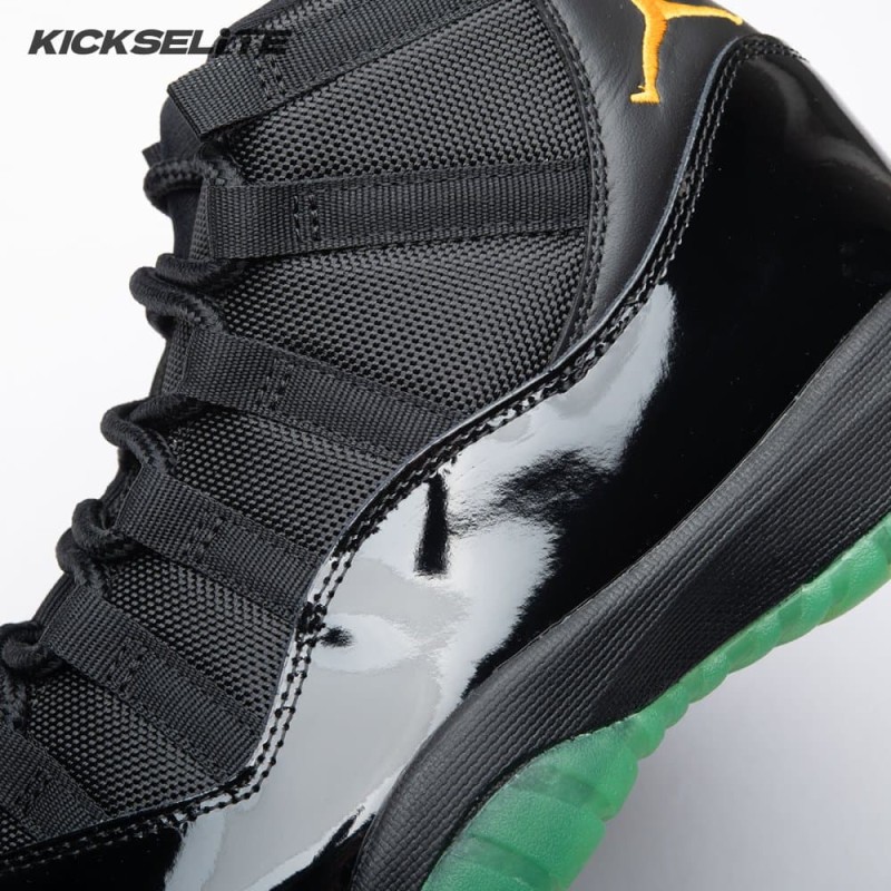 Air Jordan 11 Black Green Yellow CT8012-037 Men's Air Jordan 11 Black Green Yellow CT8012-037 Men's