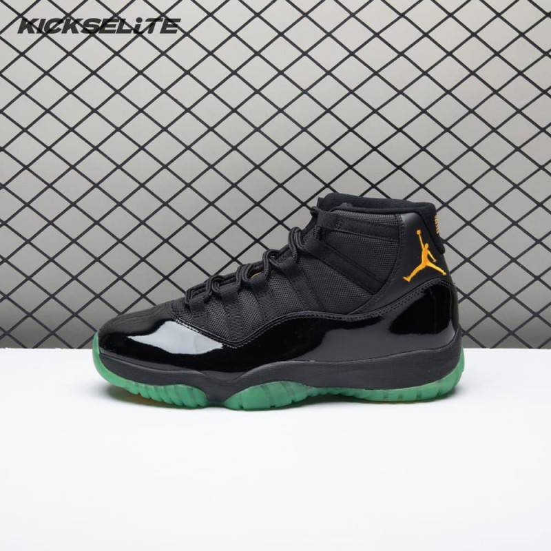 Air Jordan 11 Black Green Yellow CT8012-037 Men's Air Jordan 11 Black Green Yellow CT8012-037 Men's