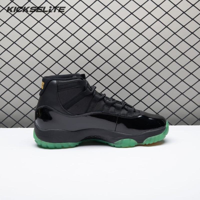 Air Jordan 11 Black Green Yellow CT8012-037 Men's Air Jordan 11 Black Green Yellow CT8012-037 Men's